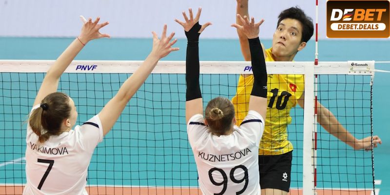 Bóng chuyền là bộ môn được yêu thích trong nhiều năm tại DEBET